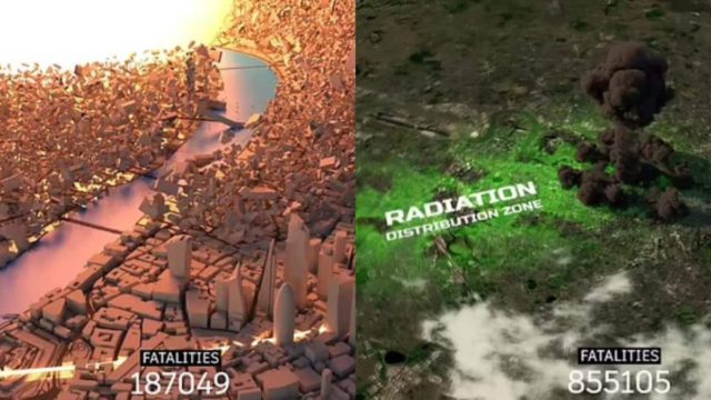 Η «Αποκάλυψη» σε ένα βίντεο: Ο Πούτιν προσομοιάζει πυρηνικό όλεθρο στο Λονδίνο!