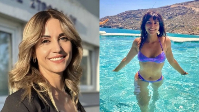 Οι γιοι της και μετά αυτός: Αγκαλιά με το αγόρι της η Σοφία Παυλίδου, στα πλακόστρωτα της Μάνης (photos)