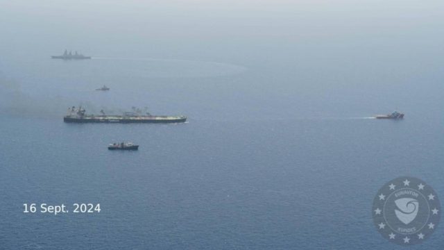 Άλλη μια επιτυχία των «Ασπίδων» και του Πολεμικού Ναυτικού: Χωρίς απώλειες η μεταφορά του φλεγόμενου Sounion