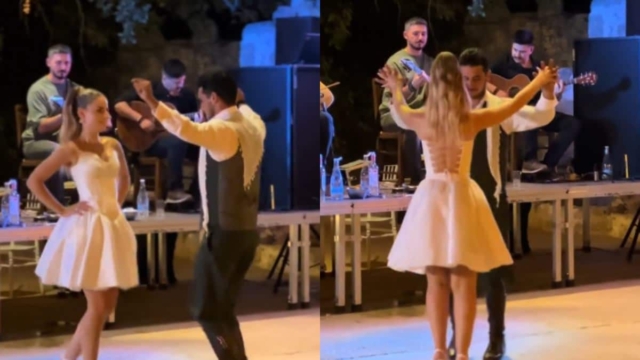Ίσως ό,τι πιο όμορφο έχουμε δει: Γαμπρός και νύφη χόρεψαν την πιο ωραία σούστα της ζωής τους (video)
