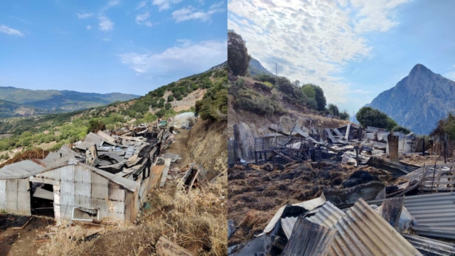 Απέραντη θλίψη στην Αιτωλοακαρνανία: Κάηκαν 150 ζώα από κεραυνό που έπεσε στον στάβλο όπου ζούσαν
