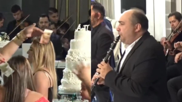 Το μυστικό ήταν στο κλαρίνο: Ο οργανοπαίκτης ξεσήκωσε όλες τις γυναίκες του γάμου και μαζί με το τσιφτετέλι άρχισαν να του πετάνε χρήματα (video)