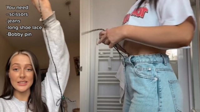 Το viral κορδόνι του Tik Tok που κάνει τα τζιν να εφαρμόζουν καλύτερα (Video)