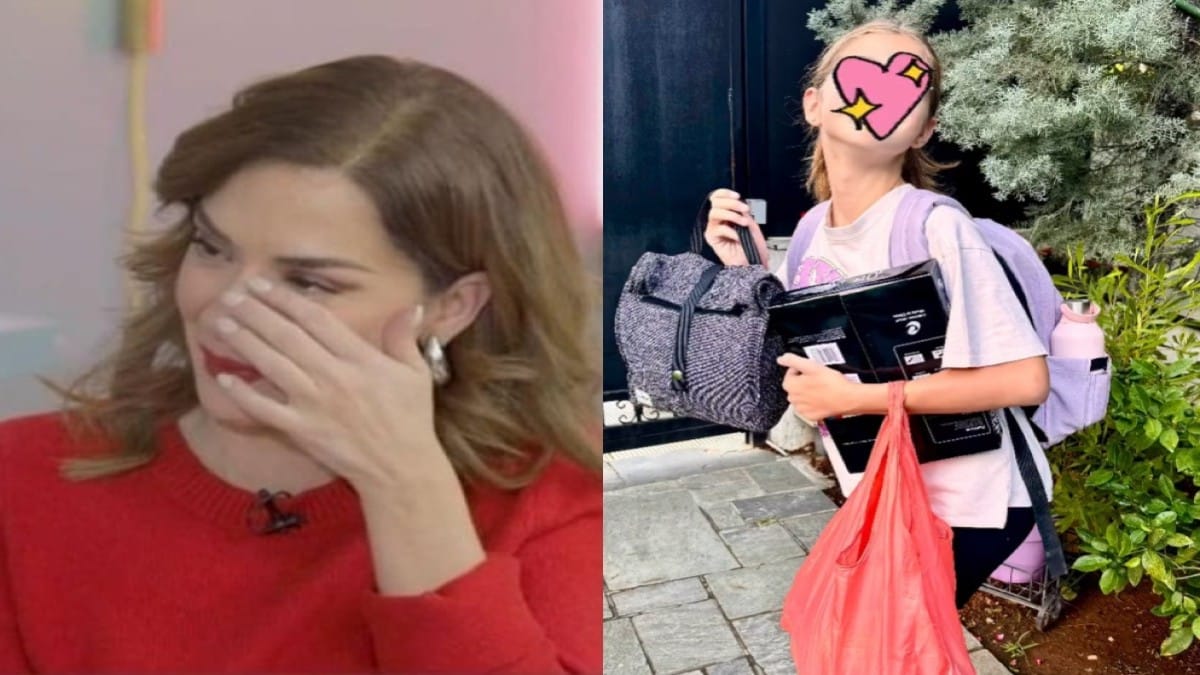 Η Βάσω Λασκαράκη φωτογραφίζει την κόρη της λίγο πριν από το πρώτο κουδούνι στο σχολείο: «Καλή αρχή σε όλα τα παιδιά και στους εκπαιδευτικούς»