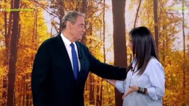 Και πάλι μαζί Ιορδάνης Χασαπόπουλος & Ανθή Βούλγαρη: Χαρές στο πλατό του Mega – «Δε θα ξαναλείψεις, σου το λέω» (video)