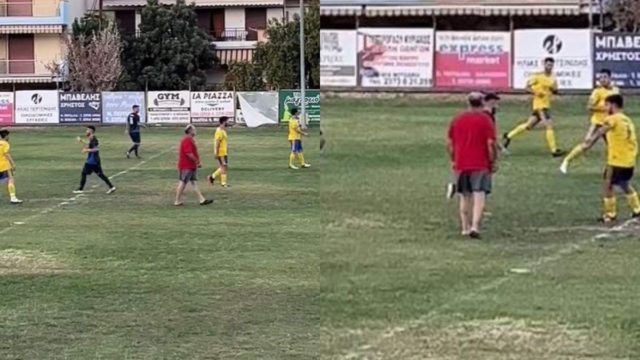 Λατρεύουμε τοπικά: Διαιτητής διευθύνει αγώνα με παντόφλες και χωρίς στολή (video)