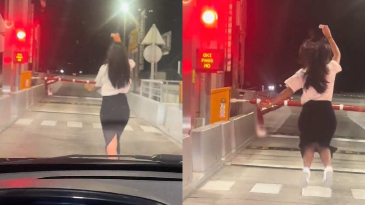Σταματήστε ότι κάνετε: Τύπισσα κατεβαίνει από το αμάξι και αρχίζει τα… χορευτικά μπας και «πιάσει» το e pass! (video)
