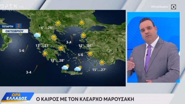 Με νέο κύμα κακοκαιρίας χτυπά την πόρτα ο Κλέαρχος Μαρουσάκης: «Θα σημειωθούν επικίνδυνα φαινόμενα στην…»