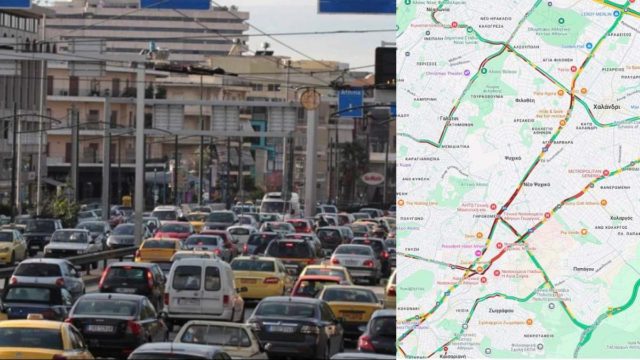 Live κίνηση στους δρόμους (31/10): Παρέλυσε η Αθήνα – Τεράστια προβλήματα σε Κηφισό, Κηφισίας, Παραλιακή, Μεσογείων και Αττική Οδό!