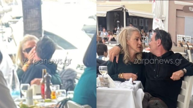 Δεν κρύβουν τον έρωτά τους: Τα παθιασμένα φιλιά του Απόστολου Λύτρα με τη σύντροφό του στα Χανιά