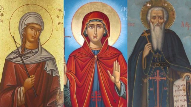 29 Οκτωβρίου: Μεγάλη τριπλή γιορτή για την Εκκλησία – Τιμώνται Όσιος Αβράμιος, Αγία Μελιτηνή και Αγία Αναστασία η Ρωμαία