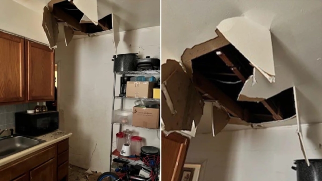 Τι τζιμάνι είναι αυτό; Εγκληματίας πάει να κρυφτεί και μετά από λίγο πέφτει από το ταβάνι!