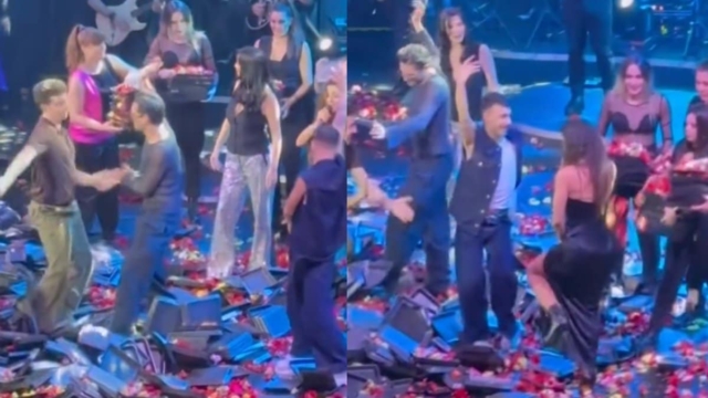 «Σπάσ’ το το κορμί σου, δώσ’ του»: Αγόρια το λικνίζουν ενώ η Μαρίνα Σάττι τους αφιερώνει το τραγούδι (Video)