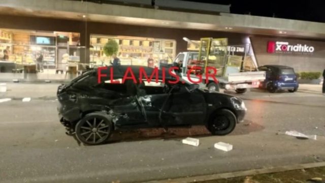Σοκαριστικό τροχαίο στην Πάτρα: Φορτηγό συγκρούστηκε με ΙΧ  – Τραυματίας βρέθηκε 15 μέτρα μακριά από το αμάξι (photo)