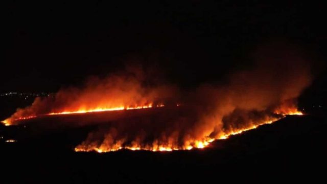 Καίγεται για δεύτερη μέρα το Βουπράσιο Αχαΐας: Μεγάλη μάχη με τις φλόγες για να μην περάσουν στο δάσος της Στροφυλιάς (video)