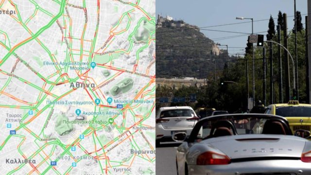 LIVE κίνηση στους δρόμους: «Φρακαρισμένες» οδοί ξανά σε όλη την Αθήνα – Πού εντοπίζονται τα μεγαλύτερα προβλήματα