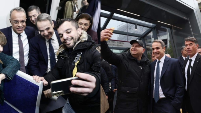 Το μετρό Θεσσαλονίκης μέσα από τα μάτια του Κυριάκου Μητσοτάκη: Η πρώτη βόλτα και οι ευχές (photos/video)