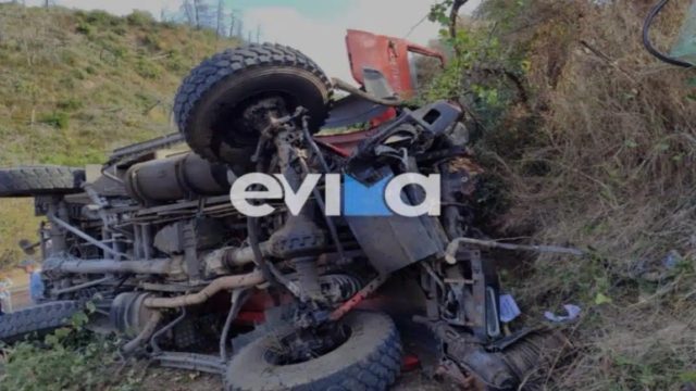 Τραγωδία στην Εύβοια: Πυροσβεστικό όχημα έπεσε σε χαράδρα – Νεκρός ο οδηγός του