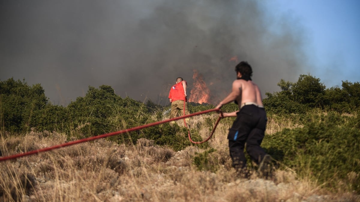 Μεγάλη φωτιά στις Σέρρες – Ισχυρές δυνάμεις της Πυροσβεστικής στο σημείο