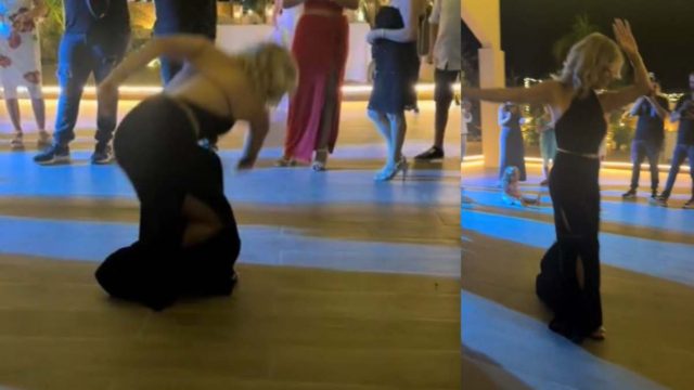 Το ζεϊμπέκικο δεν έχει φύλο: Γυναικά σηκώνεται και χορεύει Μητροπάνο καλύτερα και από άνδρα (video)
