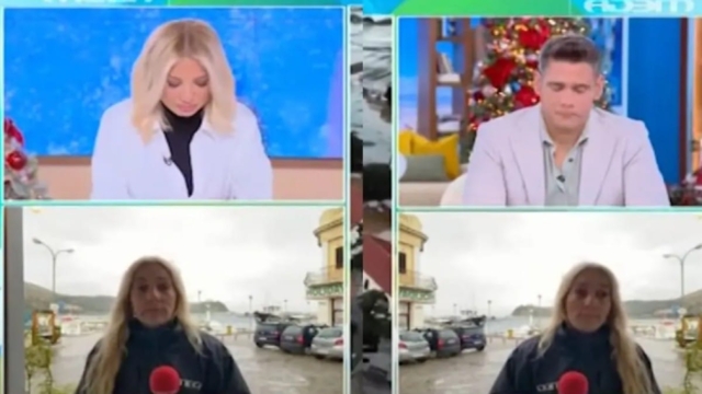 Κακοκαιρία Bora: Λύγισε η Νατάσα Ταραράκη στον αέρα του Byongiorno για τις καταστροφές στη Λήμνο