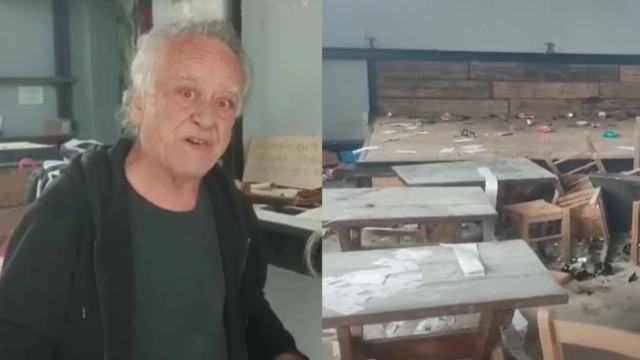 Ξέσπασε σε κλάματα ο Νίκος Καλογερόπουλος: Βανδάλισαν το «Τρενοτεχνείο» τον χώρο πολιτισμού που είχε φτιάξει ο ηθοποιός (video)