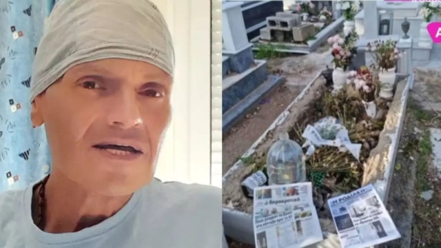Θλιβερή η εικόνα του τάφου του Γιώργου Δασκαλάκη! Ποιος θα πληρώσει για να φτιαχτεί το μνήμα;