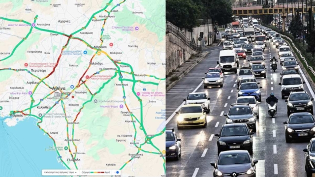 Live κίνηση στην Αθήνα: «Έμφραγμα» ξανά στον Κηφισό! Διακοπή κυκλοφορίας από… πτώση δρόμου