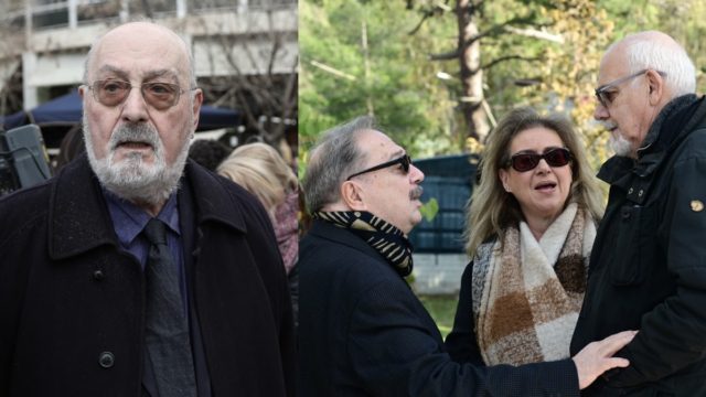 Πλήθος κόσμου για το τελευταίο «αντίο» στον Κώστα Γεωργουσόπουλο: Βαρύ το κλίμα στην κηδεία του σπουδαίου συγγραφέα (photos)