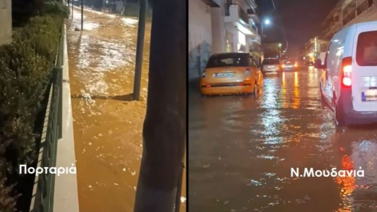 Χαλκιδική: Ο κακός χαμός στους δρόμους της Πορταριάς και των Ν. Μουδανιών – Ήχησε το 112 για τον δήμο Ν. Προποντίδας