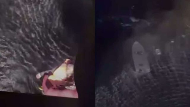 Σοκαριστικές εικόνες από το ναυάγιο της Γαύδου: Η στιγμή που ελικόπτερο του Πολεμικού Ναυτικού διέσωσε μετανάστη (video)