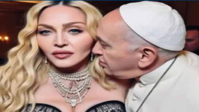 Το παράκανε για άλλη μια φορά η Madonna: Δημοσίευσε προκλητικές φωτογραφίες με τον Πάπα μέσω τεχνητής νοημοσύνης