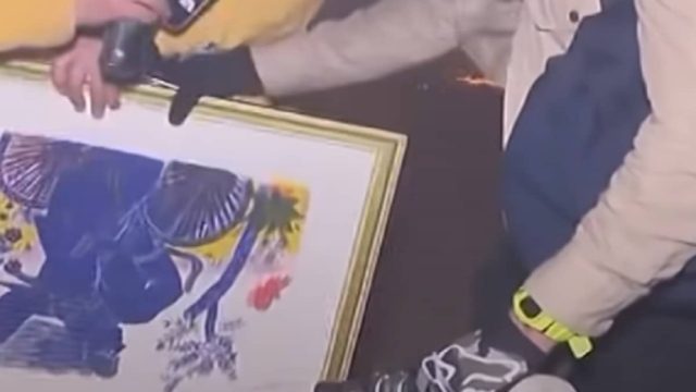 Πυρκαγιές στο Λος Άντζελες: Ποδηλάτης σώζει πίνακα του Φασιανού από το φλεγόμενο σπίτι του