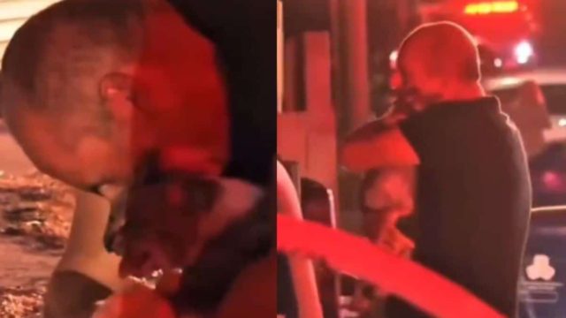 Ρίγη συγκίνησης στο Λος Άντζελες: Κάτοικος αγκαλιάζει σφιχτά τη γάτα του που σώθηκε από τις φονικές πυρκαγιές (video)