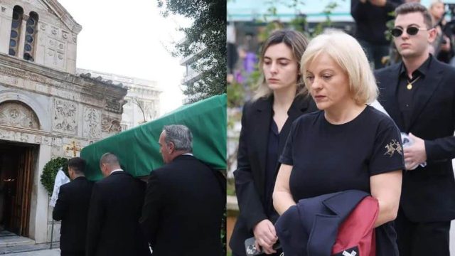 Κηδεία Μίμη Δομάζου: Σε άθλια κατάσταση οι κόρες του στο λαϊκό προσκύνημα!