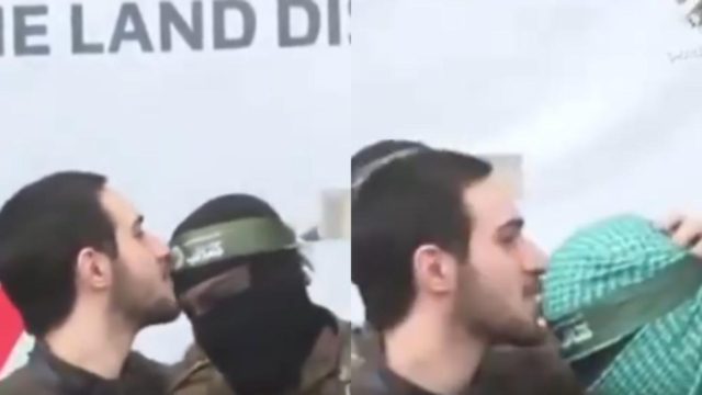 Σύνδρομο της Στοκχόλμης; Ισραηλινός όμηρος φιλάει άντρες της Χαμάς κατά την απελευθέρωσή του (video)