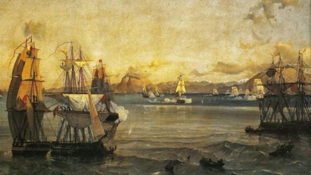 20 Φεβρουαρίου 1822: Ξεκινάει η Ναυμαχία της Πάτρας –  Ελληνικός στόλος, υπό τον Ανδρέα Μιαούλη, καταναυμαχεί τον τουρκικό στόλο
