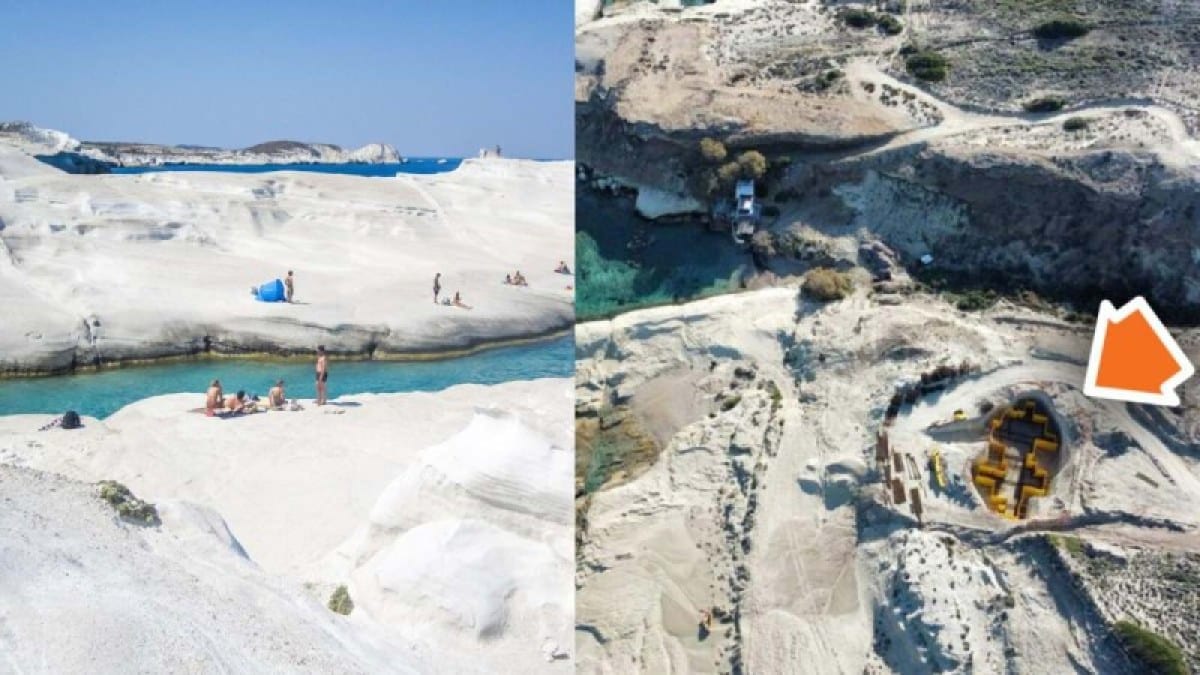 Σαρακήνικο: Μετά τον σάλο, σταματούν άμεσα οι εργασίες για το αυθαίρετο ξενοδοχείο στη Μήλο