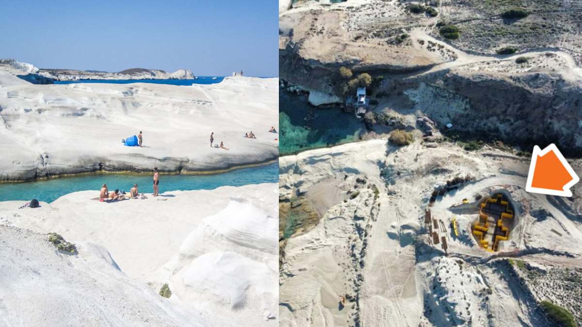 Το αυθαίρετο του αιώνα: Χτίζουν 5άστερο ξενοδοχείο στο Σαρακήνικο της Μήλου – Ξεσηκωμός στο νησί