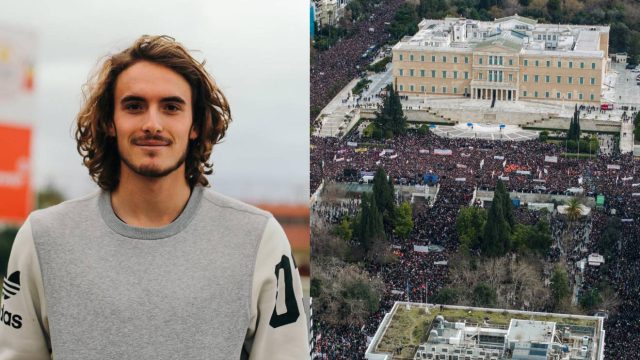 Σούσουρο με τον Στέφανο Τσιτσιπά: Έκανε αυτό για τα Τέμπη και αποθεώθηκε