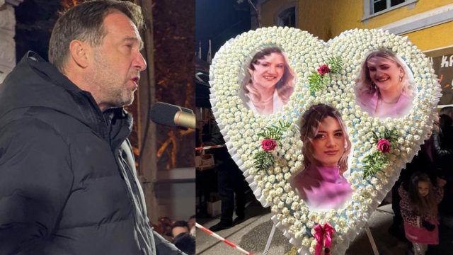 Τέμπη: Δάκρυσε η Καλαμπάκα το βράδυ της Παρασκευής, γενέτειρα της οικογένειας Πλακιά που έχασε τα κορίτσια του