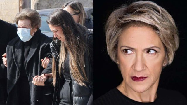 Καίτη Κωνσταντίνου: Θλίψη στη κηδεία της ηθοποιού – «Κομμάτια» η μητέρα της και η αδελφή της