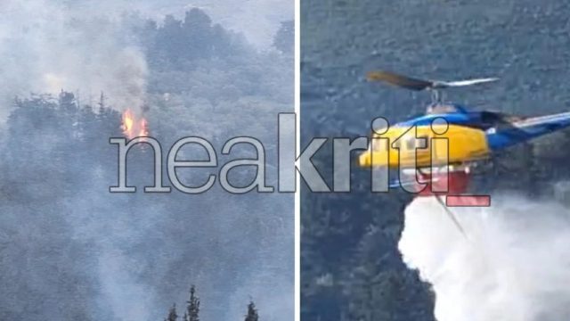 Σε ύφεση η φωτιά στα Χανιά: Εμπρησμό καταγγέλλει ο Δήμαρχος