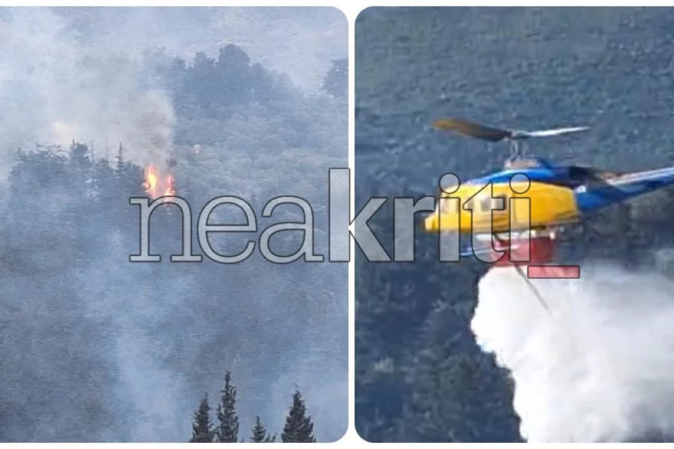 Σε ύφεση η φωτιά στα Χανιά: Εμπρησμό καταγγέλλει ο Δήμαρχος