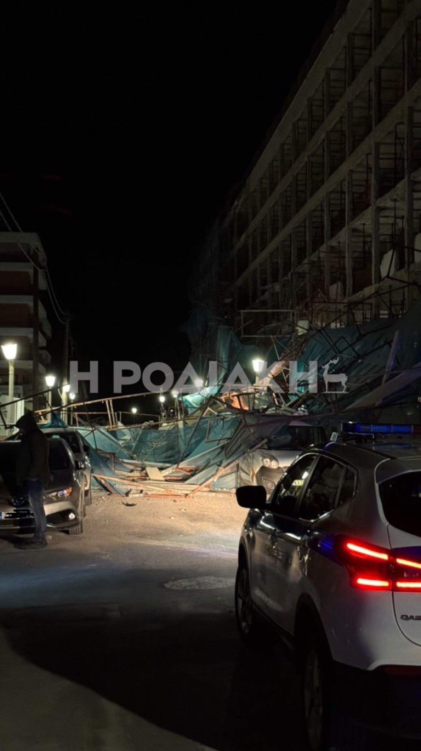 Κατέρρεσε σκαλωσιά