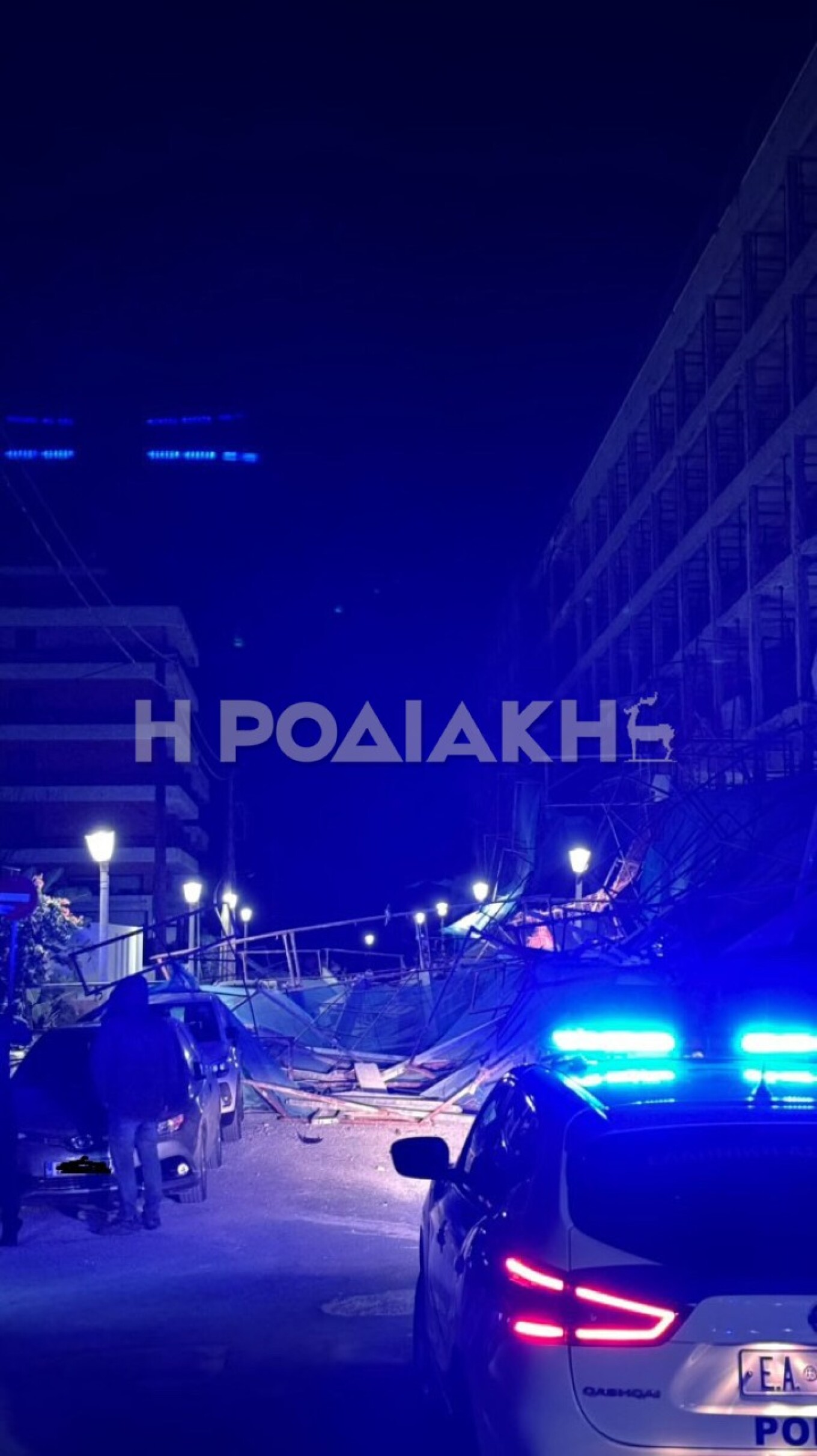 Κατέρρεσε σκαλωσιά