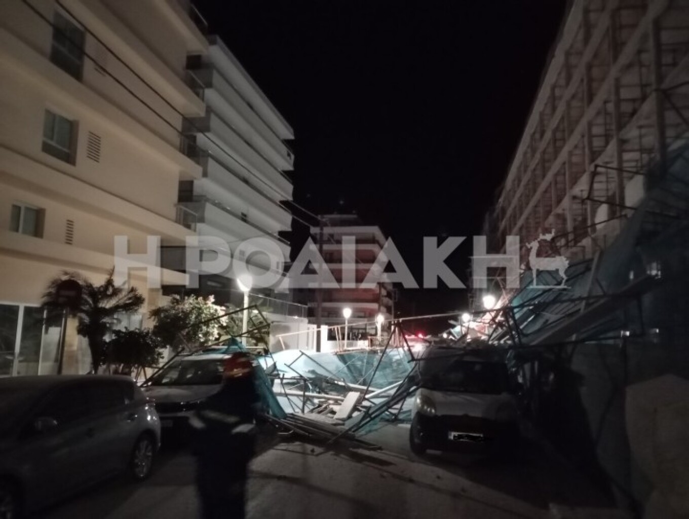 Κατέρρεσε σκαλωσιά
