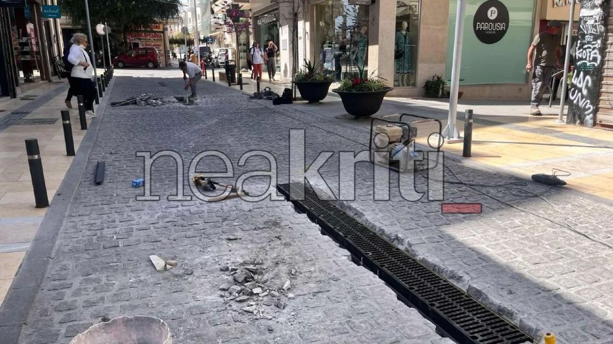 Κρήτη: «Πυρετός» εργασιών στο κέντρο του Ηρακλείου – Αλλάζει μορφή η πόλη
