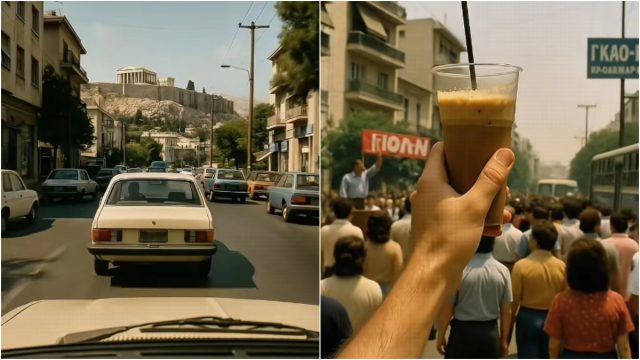 Ένα μαγικό κουμπί σε ξυπνάει το 1987, με φραπέ στο χέρι και μηδέν άγχος – Το νοσταλγικό βίντεο του TikTok