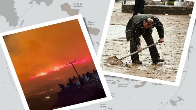 Η φύση «εκδικείται» τις Κυκλάδες: 3 διαφορετικές φυσικές καταστροφές σε λιγότερο από 10 μήνες έχουν «χτυπήσει» 8 νησιά